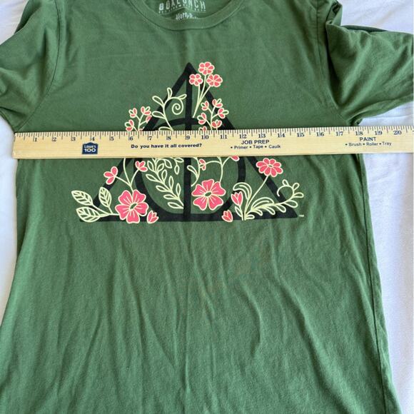 BoxLunch Men's Harry Potter 100% Cotton Long Sleeve Deathly Hallows Shirt Small - Picture 8 of 8